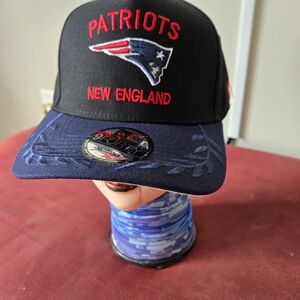 New Era Black and Blue Patriots Hat